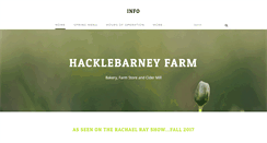 Desktop Screenshot of hacklebarneyfarm.com